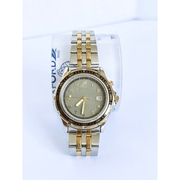 Fossil Star Master Women LU-2537 SS Gold Chrome Dive Watch 50M Business Casual - Picture 6 of 15